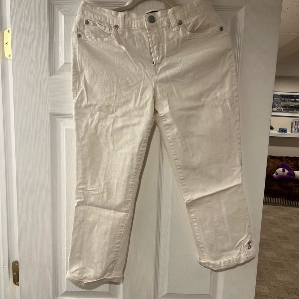 NWT Women’s Talbots Slim Ankle Pants in Cream